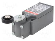 Limit switch; lever R 26,5mm, plastic roller Ø18mm; NO + NC ABB