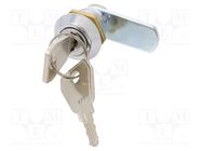 Lock; zinc and aluminium alloy; 15mm; chromium RST ROZTOCZE