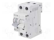 Circuit breaker; 230/400VAC; Inom: 6A; Poles: 1+N; Charact: C; 6kA EATON ELECTRIC