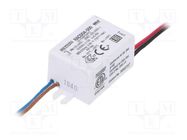 Power supply: switching; LED; 4W; 3÷8VDC; 500mA; 90÷264VAC; IP65 RECOM