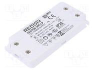 Power supply: switched-mode; LED; 6W; 2÷12VDC; 500mA; 198÷264VAC RECOM
