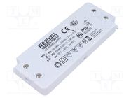 Power supply: switched-mode; LED; 20W; 2÷59VDC; 350mA; 198÷264VAC RECOM