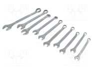 Wrenches set; combination spanner; tool steel; 10pcs. BAHCO