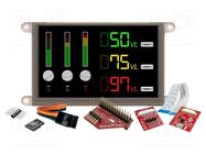 Dev.kit: with display; LCD TFT; Resolution: 800x480; uC: DIABLO16 4D Systems