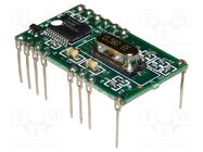 RFID reader; 4.5÷5.5V; RS232 TTL; 30.5x18mm; pin strips; 13.56MHz ECCEL