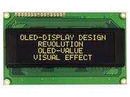 Display: OLED; alphanumeric; 20x4; Dim: 98x60x10mm; yellow; PIN: 16 RAYSTAR OPTRONICS