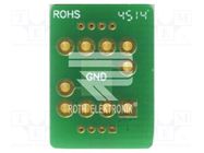 Board: universal; multiadapter; W: 12.7mm; L: 17.78mm; SOT23-8 ROTH ELEKTRONIK GMBH