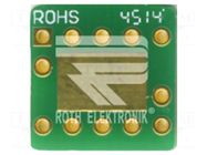 Board: universal; multiadapter; W: 12.5mm; L: 12.5mm; SOT23-10 ROTH ELEKTRONIK GMBH