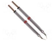 Tip; bent conical; 0.25mm; 420÷475°C; for hot tweezers; 2pcs. THERMALTRONICS