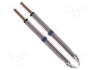 Tip; bent chisel; 1.78mm; 325÷358°C; for hot tweezers; 2pcs. THERMALTRONICS