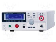 Safety tester; Resolution: 240x64; True RMS AC; Meter: Hi-Pot GW INSTEK