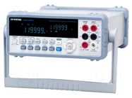 Benchtop multimeter; VFD; 5,5 digit; True RMS; Software: included GW INSTEK