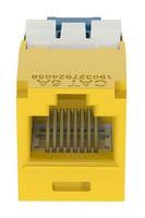 RJ45 CONN, JACK, 8P8C, 1PORT, YELLOW