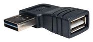 USB ADAPTER, 2.0 TYPE A, PLUG- RCPT, BLK