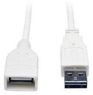 USB CABLE, 2.0 TYPE A PLUG-RCPT, 3FT