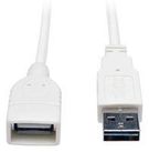 USB CABLE, 2.0 TYPE A PLUG-RCPT, 10FT
