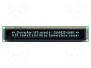 Display: VFD; alphanumeric; 40x2; Char: 4.7mm; 350cd/m2; PIN: 20 NORITAKE Itron