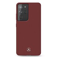 Mercedes Silicone Line Case for Samsung Galaxy S21 Ultra - Red, Mercedes