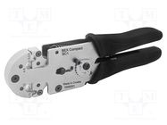 Tool: for crimping; non-insulated terminals; 16AWG÷8AWG; 198mm BEX
