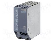 Power supply: switching; for DIN rail; 240W; 24VDC; 10A; IP20; 94% SIEMENS