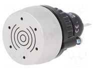 Signaller: sound; 22mm; OptoHiT; -40÷55°C; Ø22.3mm; IP65; 24VDC EAO