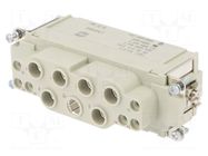 Connector: HDC; contact insert; female; 16A,100A; 400V,690V HARTING