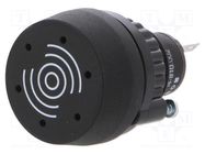 Sound signaller; 22mm; OptoHiT; -40÷55°C; Ø22.3mm; IP65; 24VDC EAO