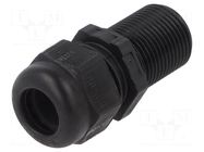 Cable gland; with long thread; M20; 1.5; IP68; polyamide; black OBO BETTERMANN