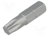 Screwdriver bit; Torx®; TX30; Overall len: 25mm; STANDARD WIHA