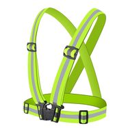 Adjustable reflective harness for a running bike - yellow, Hurtel