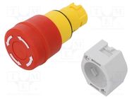 Switch: emergency stop; 22mm; Stabl.pos: 2; red; none; IP65; OptoHiT EAO