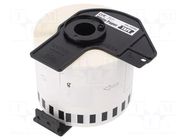 Label; 62mm; 30.48m; white; Character colour: black; self-adhesive BROTHER