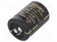 Capacitor: electrolytic; SNAP-IN; 10mF; 40VDC; Ø30x40mm; ±20%; 51mΩ KEMET