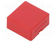 Button; 15x15mm; square; red; AML; AML HONEYWELL
