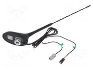 Antenna; car top,automotive; 0.4m; AM,FM,GPS; 1.2m; 75Ω; RG174 ESOL