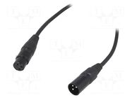 Cable; male-female; 2m; PIN: 3 CLIFF