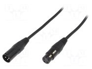 Cable: XLR-XLR; male-female; PIN: 3; 5m CLIFF