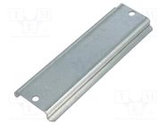 DIN rail; steel; zinc; L: 108mm; W: 35mm; H: 7.5mm; for enclosures SPELSBERG