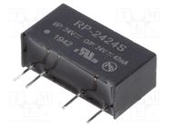 Converter: DC/DC; 1W; Uin: 21.6÷26.4V; Uout: 24VDC; Iout: 42mA; SIP7 RECOM