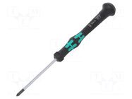 Screwdriver; precision; Pozidriv®; PZ0; Kraftform Micro WERA