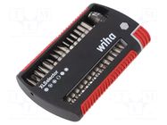 Kit: screwdriver bits; bag; Holder: C6,3mm; Overall len: 25mm; 1/4" WIHA