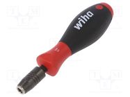 Screwdriver handle; SoftFinish®; Kind of holder: magnetic; 149mm WIHA