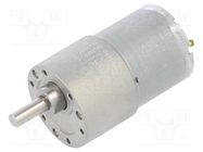 Motor: DC; with gearbox; 6÷12VDC; 5.5A; Shaft: D spring; 76rpm 