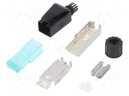 Connector: RJ45; plug; PIN: 8; Cat: 6a; shielded; 8p8c; 28AWG÷24AWG HARTING