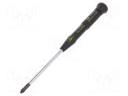 Screwdriver: precision; Pozidriv®; PZ1; ESD; Xonic ESD C.K