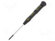 Screwdriver; precision; Phillips; PH0; ESD; PRECISION C.K