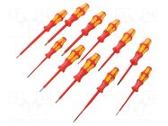 Kit: screwdrivers; insulated; Phillips,Pozidriv®,slot,Torx® WERA