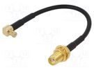 Cable; 150mm; MCX male,SMA female; angled,straight JC Antenna