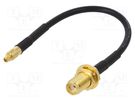 Cable; 100mm; MMCX male,SMA female; straight JC Antenna