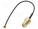Cable; 150mm; IPEX female angled,SMA female; angled,straight JC Antenna